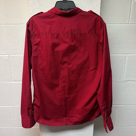 Black Brand Red Checkered Slim Fit Shirt Large - Picture 5 of 5